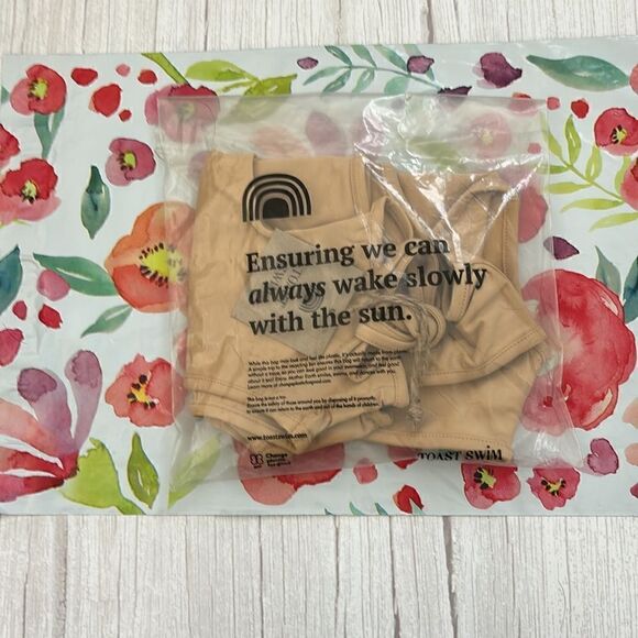 Toast Swim Signature Peek a Boo Top in Latte - Picture 5 of 5